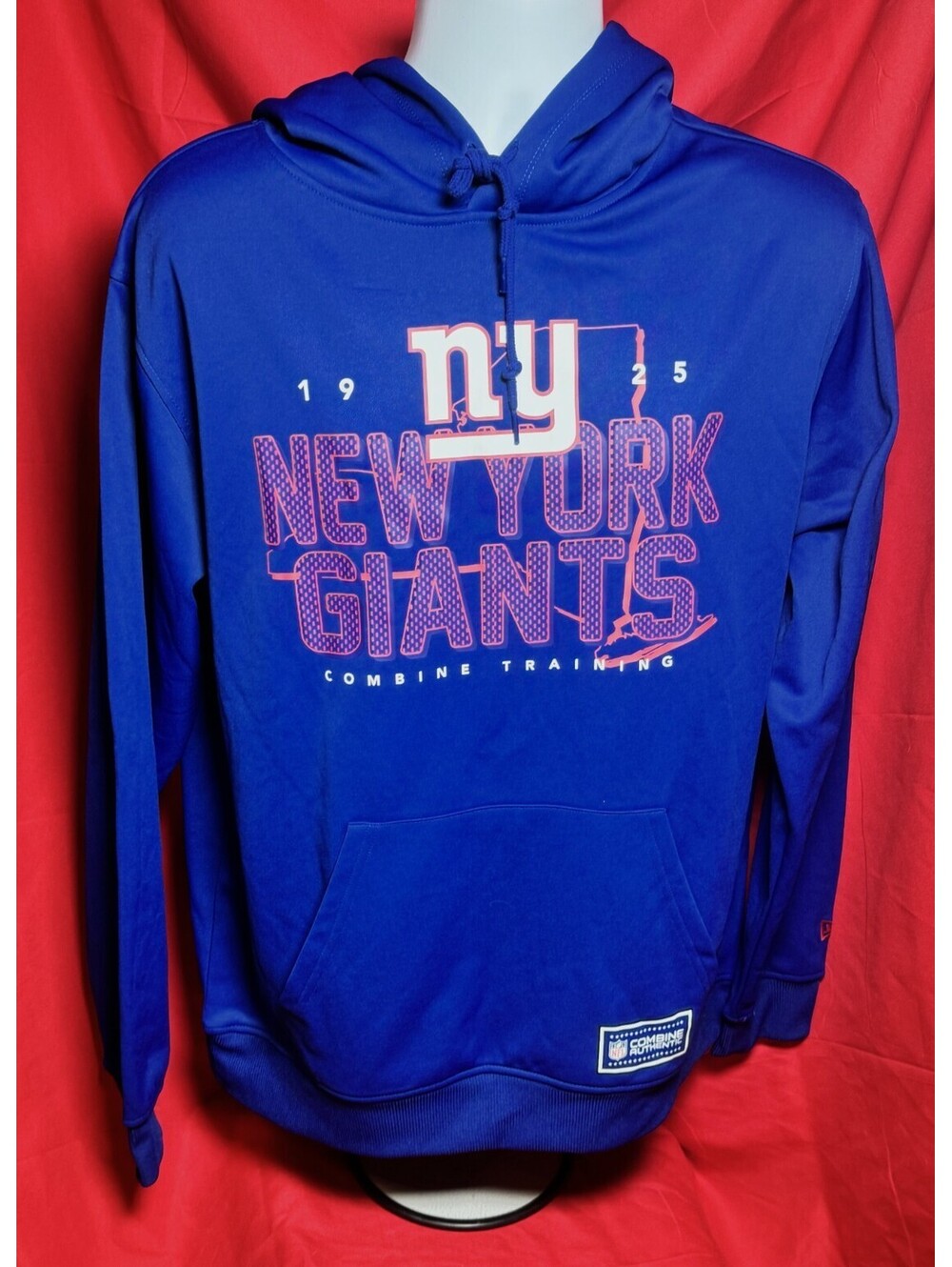 New Era New York Giants NFL Combine Training Pullover Hoodie Men's Large NWT